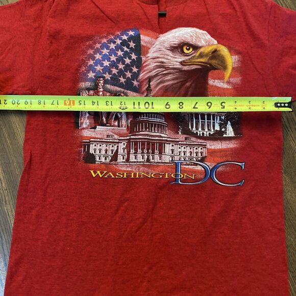Washington DC Gildan T Shirt Heavy Cotton Graphic Short Sleeve Medium USA Womens - Picture 10 of 11